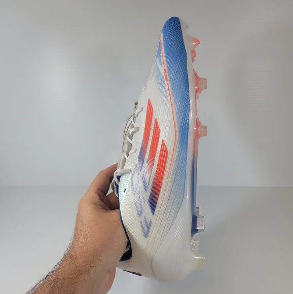 Adidas F50 Elite FG Firm Ground Soccer Cleats Red White Blue IF8818 Size 12.5 Adidas Soccer Cleats F50 ELITE FG White Red Blue IF8818  main image 3